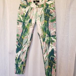 Celebrity Pink "Mint Leaf" Watercolor Jeans